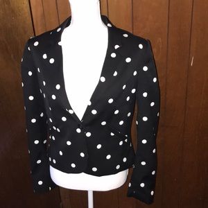 Polka dot blazer